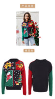 Christmas Sweater Women's Socks Christmas Tree Autumn/Winter New Round Neck Long Sleeve Loose Knitted Sweater 2024 Y2k Cloting