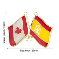 Flag Laple Pin Badge Brooch Canada friendship Ethiopia Ireland Brazil Pakistan Belgium Poland Germany Russia Philippines Finland