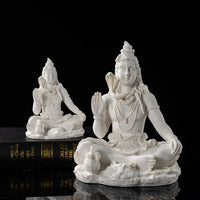 Sandstone Shiva Statue Yoga Figurine Zen Meditation Buddha Decor India Religion Feng Shui Craft  Home Decoration Accessories