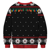 Funny Fake Christmas Sweater Unisex Men Women Ugly Christmas Sweater For Holidays Santa Elf Sweater Autumn Winter Xmas Clothing