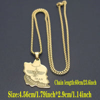 Fashionable stainless steel Mazda Map pendant necklace, versatile and personalized collarbone chain for both men and women
