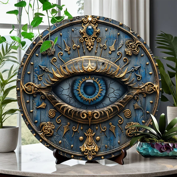 Eye - Ancient Egyptian Wall Hanging Decoration, Living Dining Room -Pyramid Themed Home Decor Gift