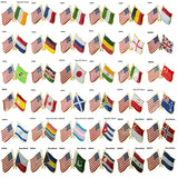 Flag Laple Pin Badge Brooch Canada friendship Ethiopia Ireland Brazil Pakistan Belgium Poland Germany Russia Philippines Finland