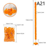 1Pc Indian Style Marigold Flower Garland With Flowers For Day Of The Dead Diwali Home DIY Craft Party Halloween Party Decor