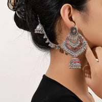 Fashionable Bohemian Tassel Earrings Bird Cage Bell Pendant Ethnic Style Dangle Earrings Elegant Personality Jewelry Accessories