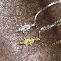 Witch Triple Moon Goddess Hecate Necklace for Women Men Stainless Steel Greek Mythology Amulet Chain Jewelry collier