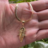 Witch Triple Moon Goddess Hecate Necklace for Women Men Stainless Steel Greek Mythology Amulet Chain Jewelry collier
