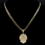 2024 new fashion everything with Brazilian Madonna necklace male pendant pendant stainless steel hip hop men's sweater chain jew