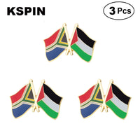 Denmark & Pakistan Flag Lapel Pin Friendship Flag Badge Flag pin 3pcs A Lot