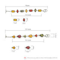 Gracious Baltic Simulated Synthetic Honey Multicolor Chic Link Bracelets & Bangles Bracelets For Women L81301