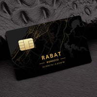 Morocco Map Flag  Card Stickers  Holographic Sticker Film Skin Cover for Credit Debit Card
