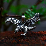 Beier Wholesale Stainless Steel Emboss Eagle Pendant necklace For Man Punk good detail Animal Jewelry BP8-542