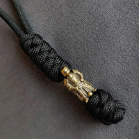 Vintage Hand-knitted Lanyard Keychain Biker helmet Pendant Paracord Rope weave Accessories Bag Hanging Handmade Car Keyring