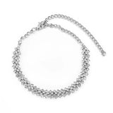 Shining Cubic Zirconia Chain Anklets for Women Fashion Ankle Bracelet on the leg Sandals Foot Jewelry Summer Accessories