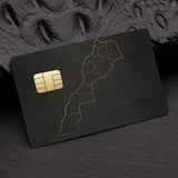 Morocco Map Flag  Card Stickers  Holographic Sticker Film Skin Cover for Credit Debit Card