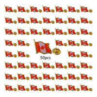 10/20/50/100pcs Canada Flag lapel Pins   Canadian national brooches pin  Decoration for Clothes and Bags