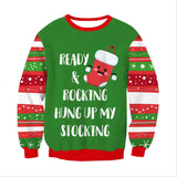Funny Fake Christmas Sweater Unisex Men Women Ugly Christmas Sweater For Holidays Santa Elf Sweater Autumn Winter Xmas Clothing