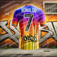 2025/26 Hot Selling Ronaldo's Fresh and Cool Summer Sports Shirt, Breathable, Quick drying, Comfortable T-shirt for Daily Use