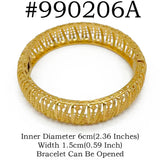 Anniyo 6CM/2.36 Inch Dubai Bangle for Women Girls Wedding Party Ethiopian Bracelet African Arab Jewelry @990006