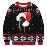 Funny Fake Christmas Sweater Unisex Men Women Ugly Christmas Sweater For Holidays Santa Elf Sweater Autumn Winter Xmas Clothing