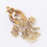 SUYU National Style Retro Color Copper Inlaid Cubic Zirconia Animal Suit Jacket Gift Accessories Female Magpie Brooch