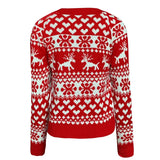 Winter 2025 Women's Christmas Sweater Soft Cute Xmas Look Knitwear Long Sleeve O Neck Jumpers Top Streetwear Y2K Style Pullovers