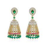 Gypsy Jewelry Retro Ethnic Indian Jhumka Crystal Small Bells Beads Drop Tassel Earrings Women Bohemian Statement Jhumki Tribal