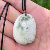 Natural Gobi Agate Pendant Alxa Eye Rock Rough Polished Energy Crystal Quartz Necklace Reiki Healing Stone Decor Gift