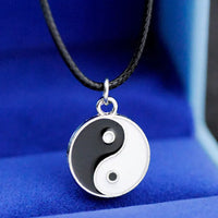 10pcs/lot Men Women's Fashion Alloy Tai Chi Gossip Pendants Yin Yang Charms Necklaces Jewelry Whoesale