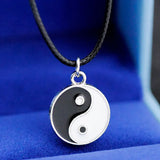 10pcs/lot Men Women's Fashion Alloy Tai Chi Gossip Pendants Yin Yang Charms Necklaces Jewelry Whoesale