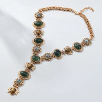 Large Heavy Chunky Necklace For Women Statement Vintage Fashion Jewelry Long Drop Daily Accessories Wholesale Holiday Gift MQ522