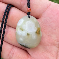 Natural Gobi Agate Pendant Alxa Eye Rock Rough Polished Energy Crystal Quartz Necklace Reiki Healing Stone Decor Gift