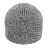 1pc Men's Casual Knitted Muslim Women Prayer Hats Winter Warm Beanies Cap Islamic Ramadan
