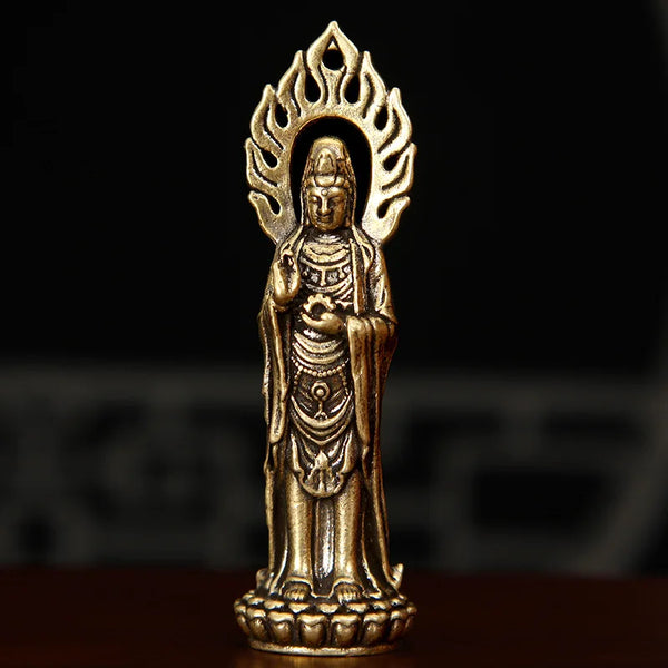Buddha Guanyin Statue Bodhisattva Buddha Statue Desktop Decoration Handicraft Buddhist Decor