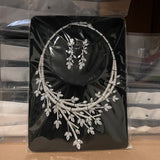 ASNORA  Zirconia High Quality Indian Jewellery Set Conjunto Feminino Kadın Takı Seti Bijoux Femmes Luxury Kolye Seti Kadin