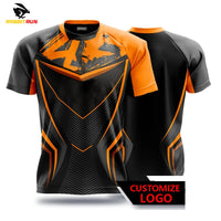 New Men's T-shirts for Men Quick-Drying Tees Shirt Uniforms Game competition Clothing Printed T-shirts Boys Breathable Sport