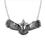 Fashion Domineering Flying Eagle Pendant Animal Necklace for Men Punk Hip Hop Rock Style Jewelry Anniversary Gift