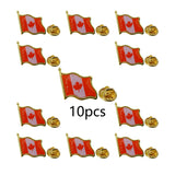 10/20/50/100pcs Canada Flag lapel Pins   Canadian national brooches pin  Decoration for Clothes and Bags