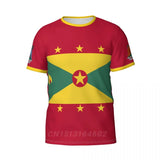 2025 Custom Name Number Grenada Country Flag T-shirts Clothes T shirt Men Women Tees Tops For  Fans Gift US Size