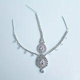 1pcs Boho Luxury Crystal Forehead Hair Chain Head Piece Hairwear Shiny Bride Wedding Hair Accessories Headband Jewelry