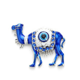Lucky Eye Blue Turkish Evil Eye Refrigerator Sticker Alloy Camel Magnet Refrigerator Sticker for Women Men Fashion Jewelry