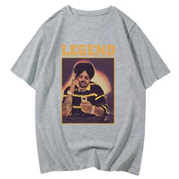 Legend Sidhu Moosewala T-Shirt RIP Moose Wala Fans Short Sleeve Tshirt Cotton Summer Casual Soft  Men/Women T Shirts Casual