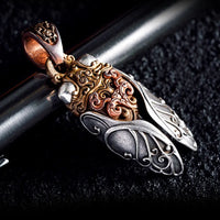 Original Design Golden Cicada Mens Pendant Unique Domineering Hip Hop Style Exquisitely Carved Picturesque New Ideas Jewelry