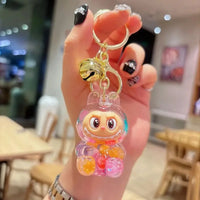 Acrylic Keychain with Flowing Sand Toy Figure Bag Accessory Cute Blind Box Decoration Gift Key Chain from Mainland China