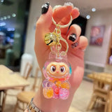 Acrylic Keychain with Flowing Sand Toy Figure Bag Accessory Cute Blind Box Decoration Gift Key Chain from Mainland China