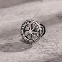 Punk Men's Trident Stud Earrings, Ancient Greek God Poseidon Neptune Earrings Stainless Steel Ear Gifts for Him Jewelry