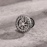 Punk Men's Trident Stud Earrings, Ancient Greek God Poseidon Neptune Earrings Stainless Steel Ear Gifts for Him Jewelry