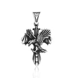 Beier Wholesale Stainless Steel Emboss Eagle Pendant necklace For Man Punk good detail Animal Jewelry BP8-542
