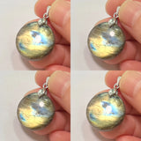 Pendant Natural Stone Irregular Shape Blue Purple Labradorite Pendant for Women Men Jewelry 1Pcs