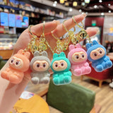 Cross-Border Hot Sale Cartoon Keychain Plush Key Holder Cute Doll Bag Pendant Toy Machine Hanging Decoration Flocking Sheep